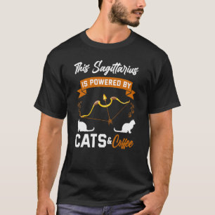 Sagittarius Cat Coffee Horoscope Zodiac T-Shirt