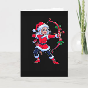Sagittarius Christmas Archer Zodiac Cute Holiday H Card