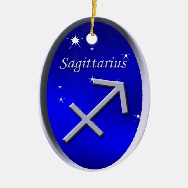 Sagittarius Christmas Ornament (Front)