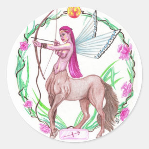Sagittarius Classic Round Sticker