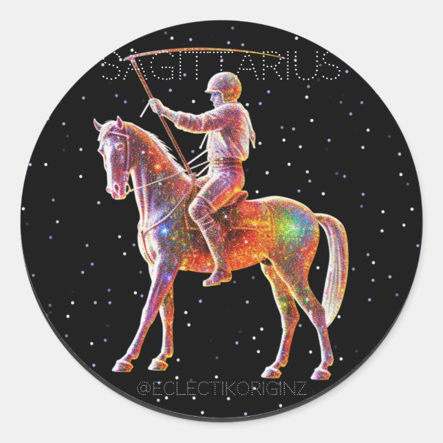Sagittarius Classic Round Sticker (Front)