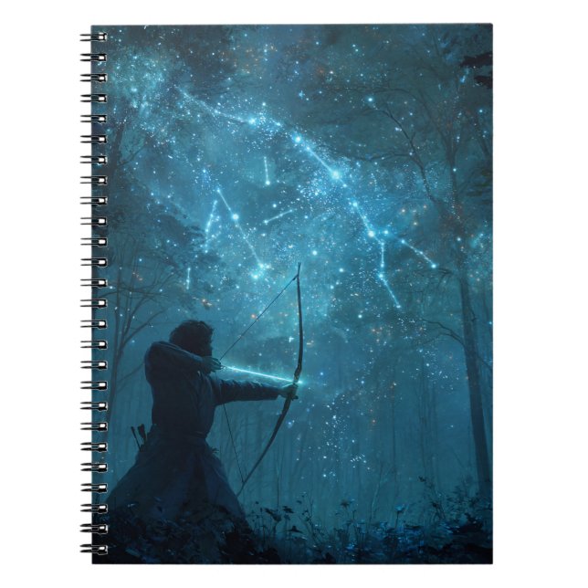Sagittarius Constellation Archer Notebook (Front)