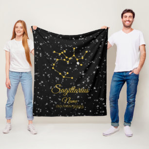 Sagittarius Constellation Fleece Blanket