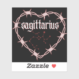 Sagittarius Constellation Gothic Barbed Wire Art