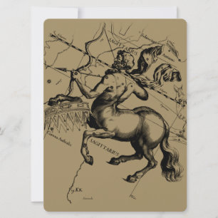 Sagittarius Constellation Hevelius 1690 Engraving