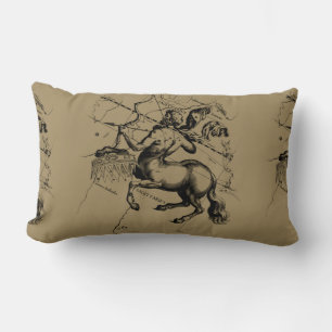 Sagittarius Constellation Hevelius circa 1690 Lumbar Cushion