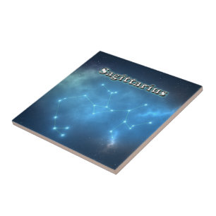 Sagittarius constellation tile