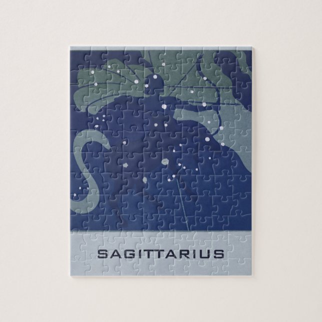 Sagittarius Constellation Vintage Zodiac Astrology Jigsaw Puzzle (Vertical)