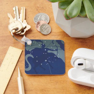 Sagittarius Constellation Vintage Zodiac Astrology Key Ring