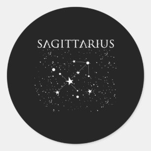 Sagittarius Constellation Zodiac Symbol Classic Round Sticker
