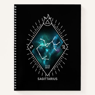 Sagittarius Constellation & Zodiac Symbol Notebook