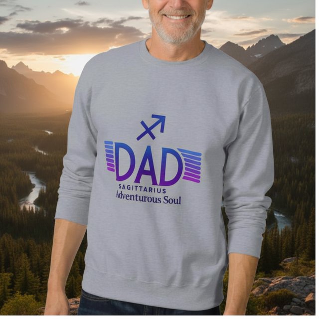  Sagittarius Dad -  funny Sweatshirt (Creator Uploaded)