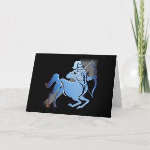 Sagittarius - Designer Zodiac Birthday Card