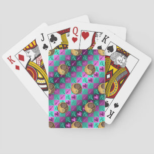 Sagittarius & Earth Dog Playing Cards