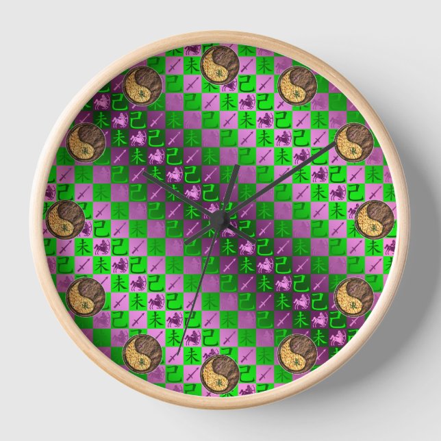 Sagittarius & Earth Goat Clock (Front)