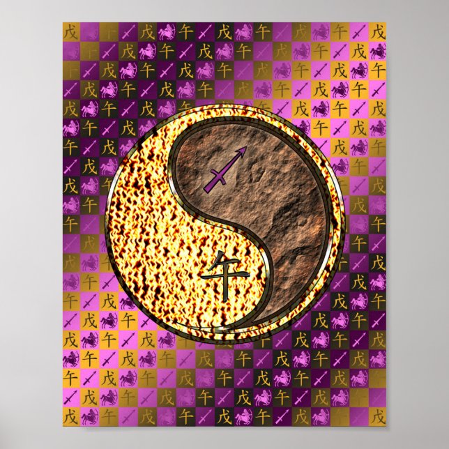 Sagittarius & Earth Horse Poster (Front)