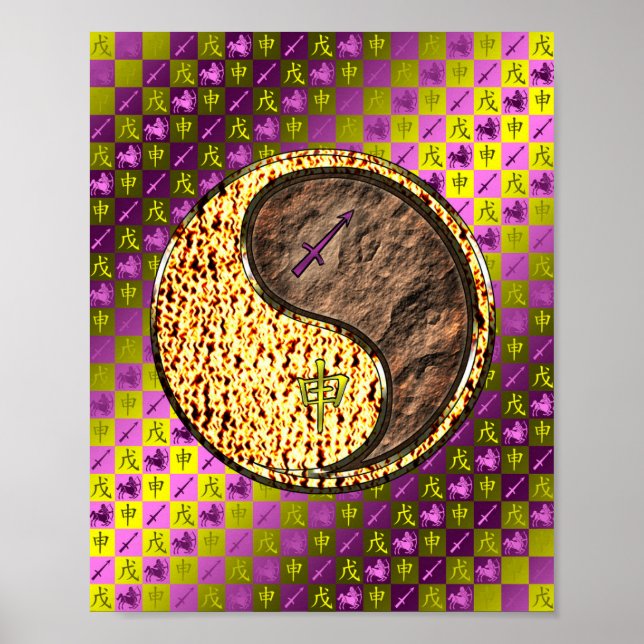 Sagittarius & Earth Monkey Poster (Front)