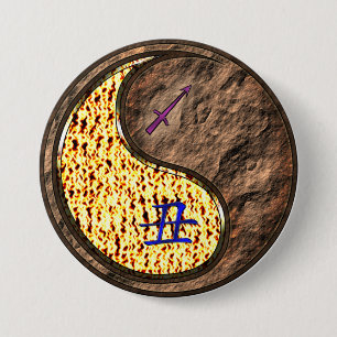 Sagittarius & Earth Ox 7.5 Cm Round Badge
