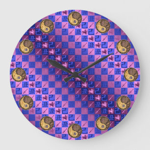 Sagittarius & Earth Ox Large Clock