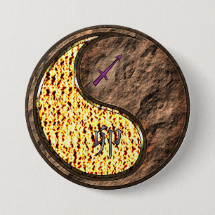 Sagittarius & Earth Rabbit 7.5 Cm Round Badge