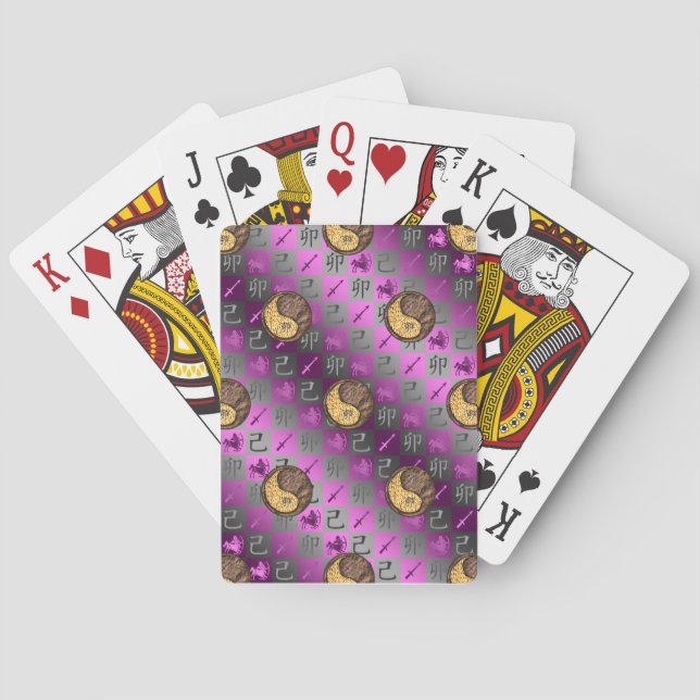 Sagittarius & Earth Rabbit Playing Cards (Back)