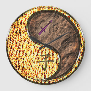 Sagittarius & Earth Rat Large Clock