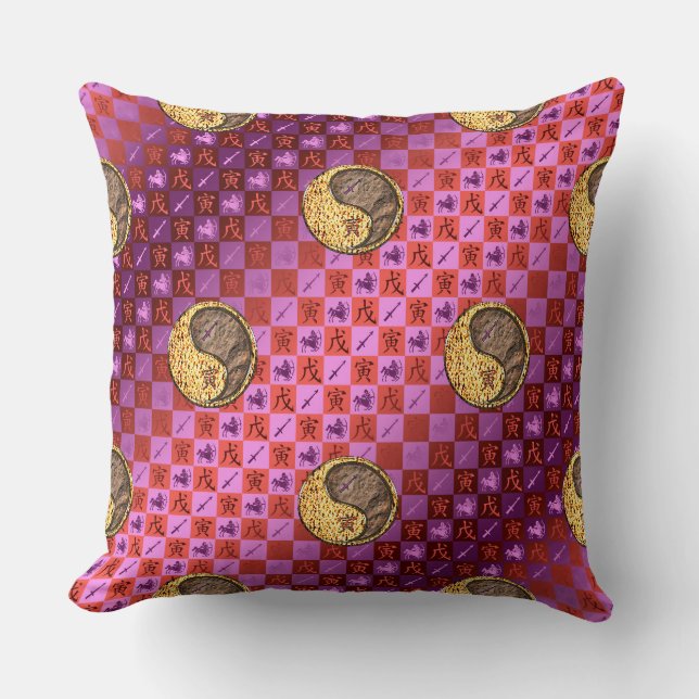 Sagittarius & Earth Tiger Cushion (Front)