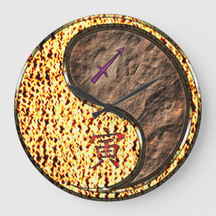 Sagittarius & Earth Tiger Large Clock