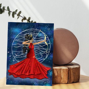 Sagittarius Female Goddess With Jupiter Planet Poster