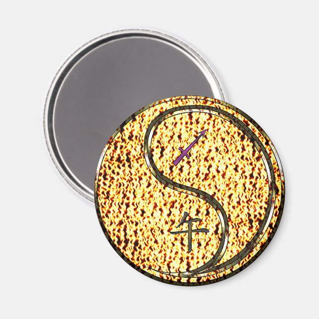 Sagittarius & Fire Horse Magnet (Front/Back)