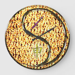 Sagittarius & Fire Monkey Large Clock