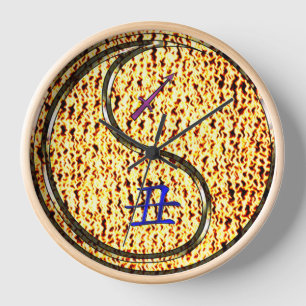 Sagittarius & Fire Ox Clock