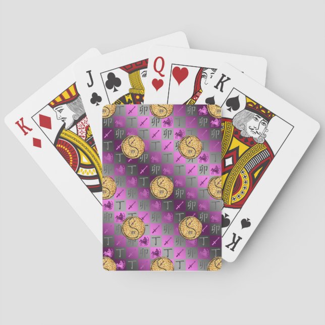 Sagittarius & Fire Rabbit Playing Cards (Back)