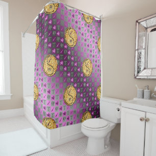 Sagittarius & Fire Rabbit Shower Curtain