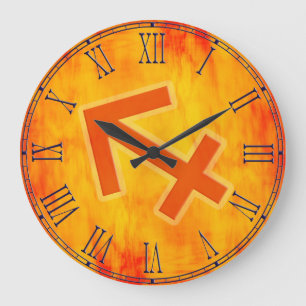 Sagittarius fire sign zodiac wall clock