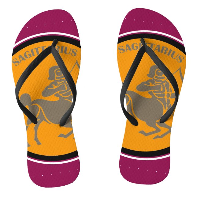 Sagittarius Flip Flops (Footbed)