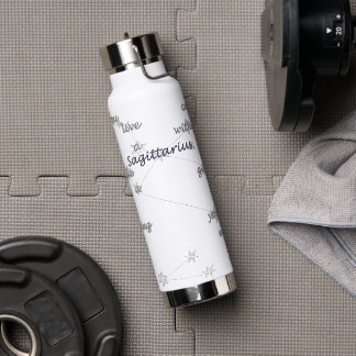 Sagittarius Fun Inspiring Daily Use & Custom Gift Water Bottle