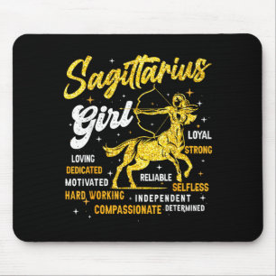 Sagittarius Girl Queen Woman November Birthday Mouse Mat