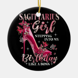 Sagittarius Girl Stepping Into My Birthday Like A Ceramic Tree Decoration