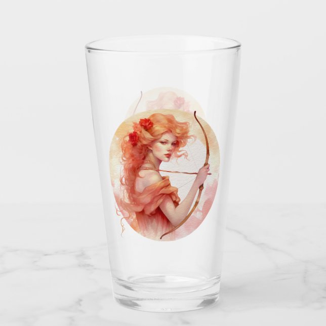 Sagittarius Glass Cup (Front)