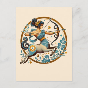 Sagittarius Goddess Birthday Astrology             Postcard