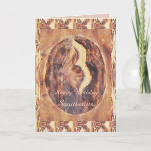 Sagittarius Greek Zodiac Primitive Astrology Card