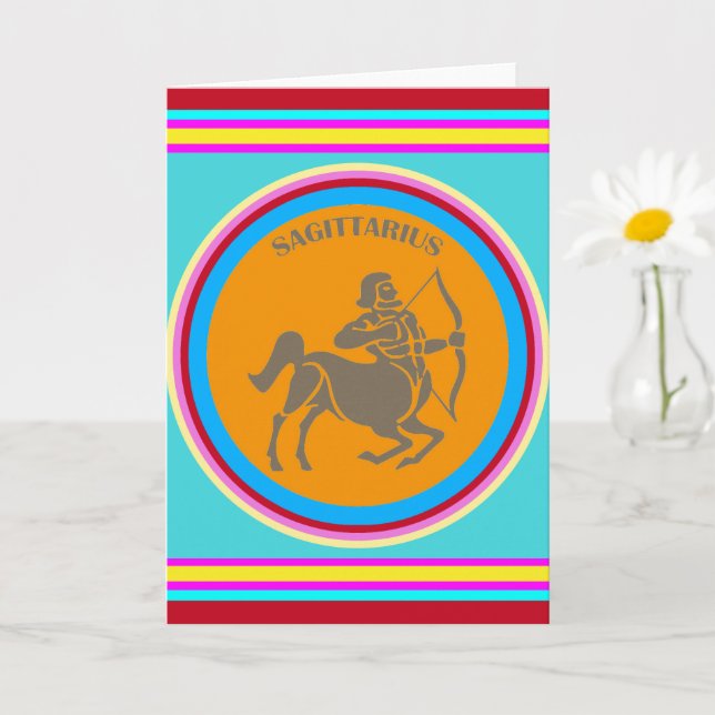 Sagittarius Greeting Card (Small Plant)