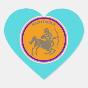 Sagittarius Heart Sticker