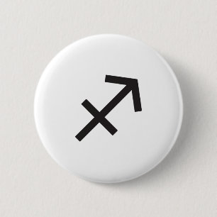 SAGITTARIUS, HOROSCOPE SYMBOL 6 CM ROUND BADGE