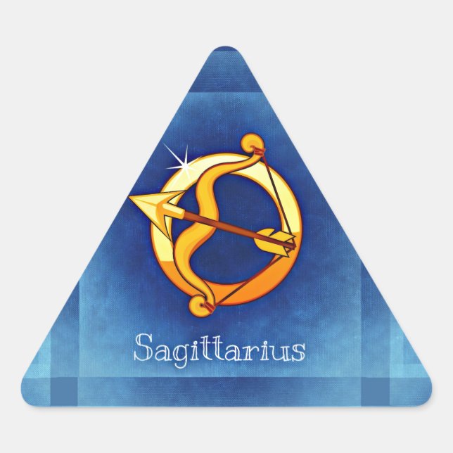 sagittarius horoscope triangle sticker (Front)