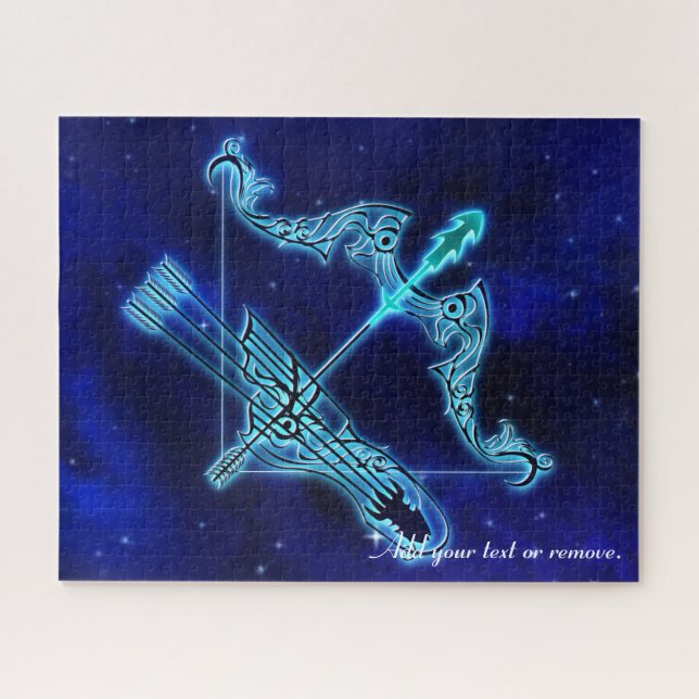 Sagittarius horoscope zodiac astrology sign, jigsaw puzzle (Horizontal)