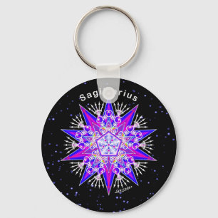 Sagittarius Key Ring