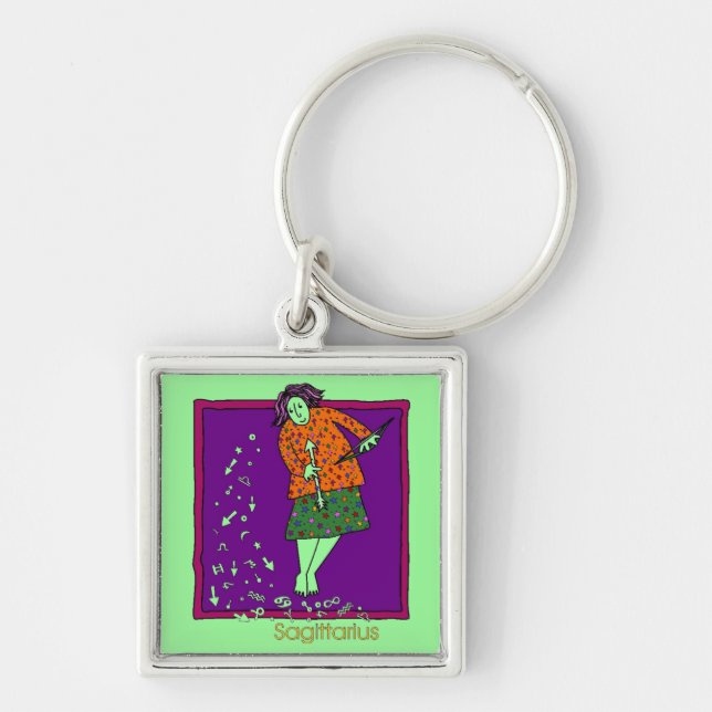 Sagittarius Key Ring (Front)