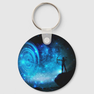 Sagittarius Key Ring